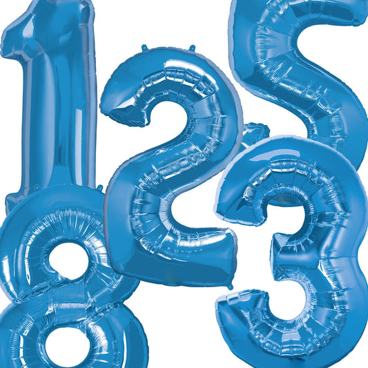 Giant Blue Number Balloon - PartyFeverLtd