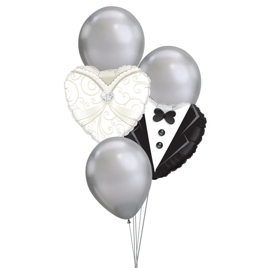 Bride & Groom Balloon Bouquet