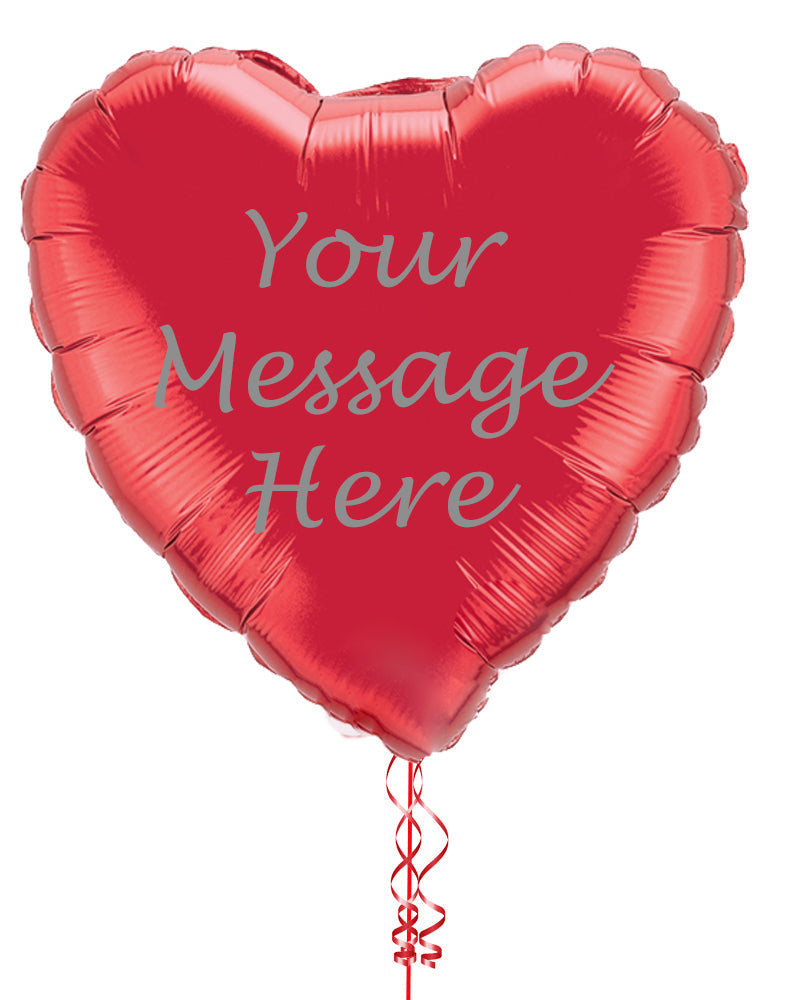 Personalised 36" Red Heart Balloon