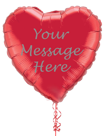 Personalised 36" Red Heart Balloon