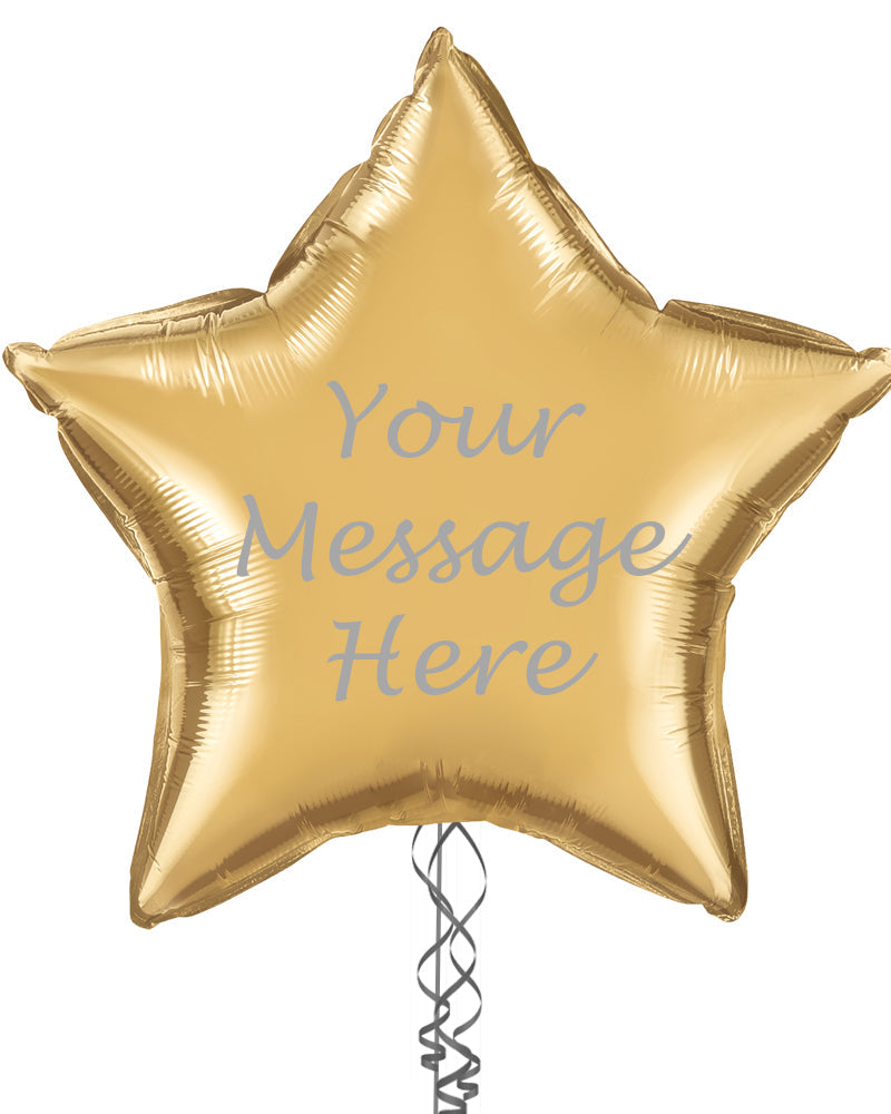 Personalised 36" Gold Star Balloon