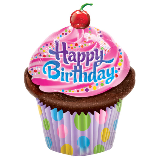 Birthday Cupcake Balloon Range - PartyFeverLtd