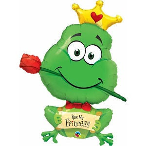 Giant Valentine Frog Prince Balloon - PartyFeverLtd