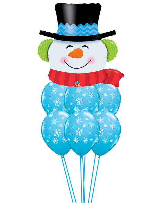 Fab Cheery Snowman Balloon Bouquet