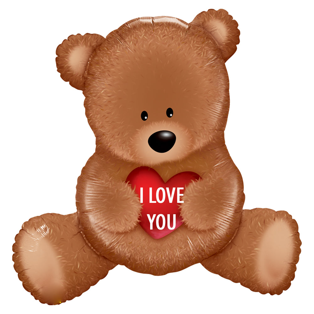 Giant Valentine Teddy Bear Balloon - PartyFeverLtd