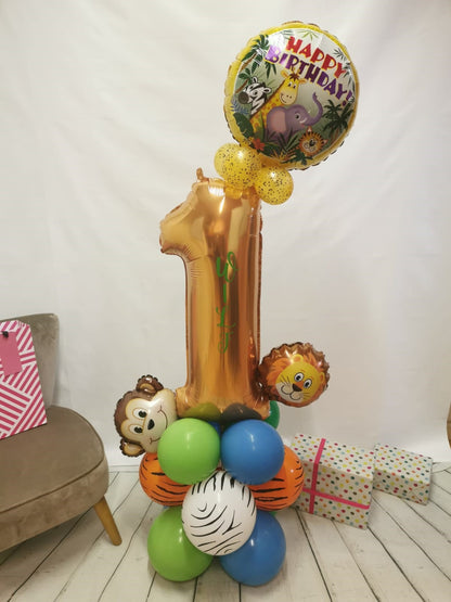 Age 1 Birthday Balloon Stack