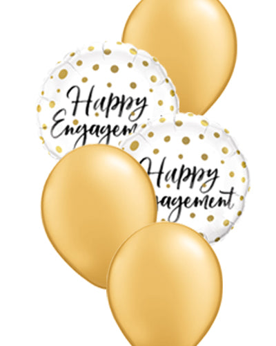 Happy Engagement Dots Balloon