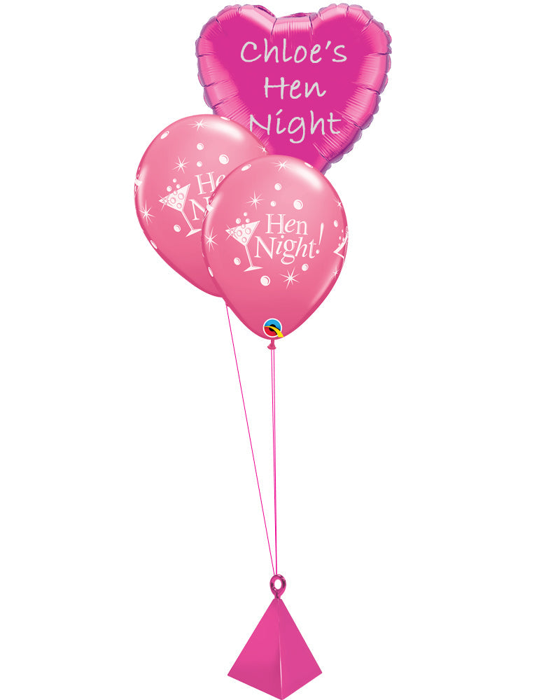 Personalised Hen Party Balloon Centrepiece - PartyFeverLtd