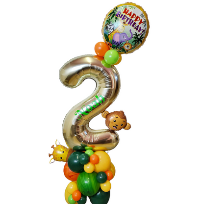 Age 2 Birthday Balloon Stack