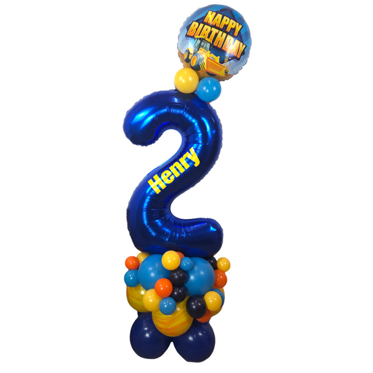 Age 2 Birthday Balloon Stack