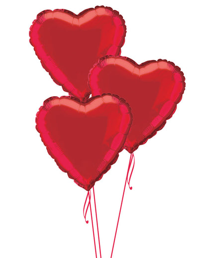 Red Heart Balloons - PartyFeverLtd