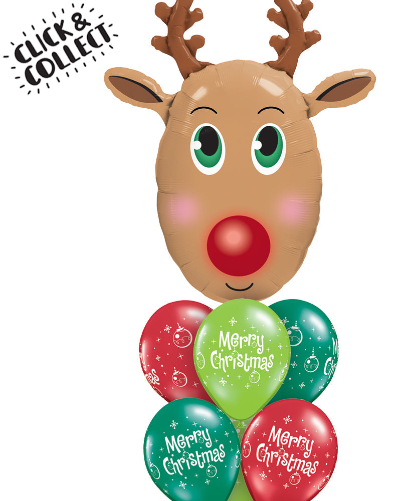 Fab Reindeer Balloon Bouquet - PartyFeverLtd