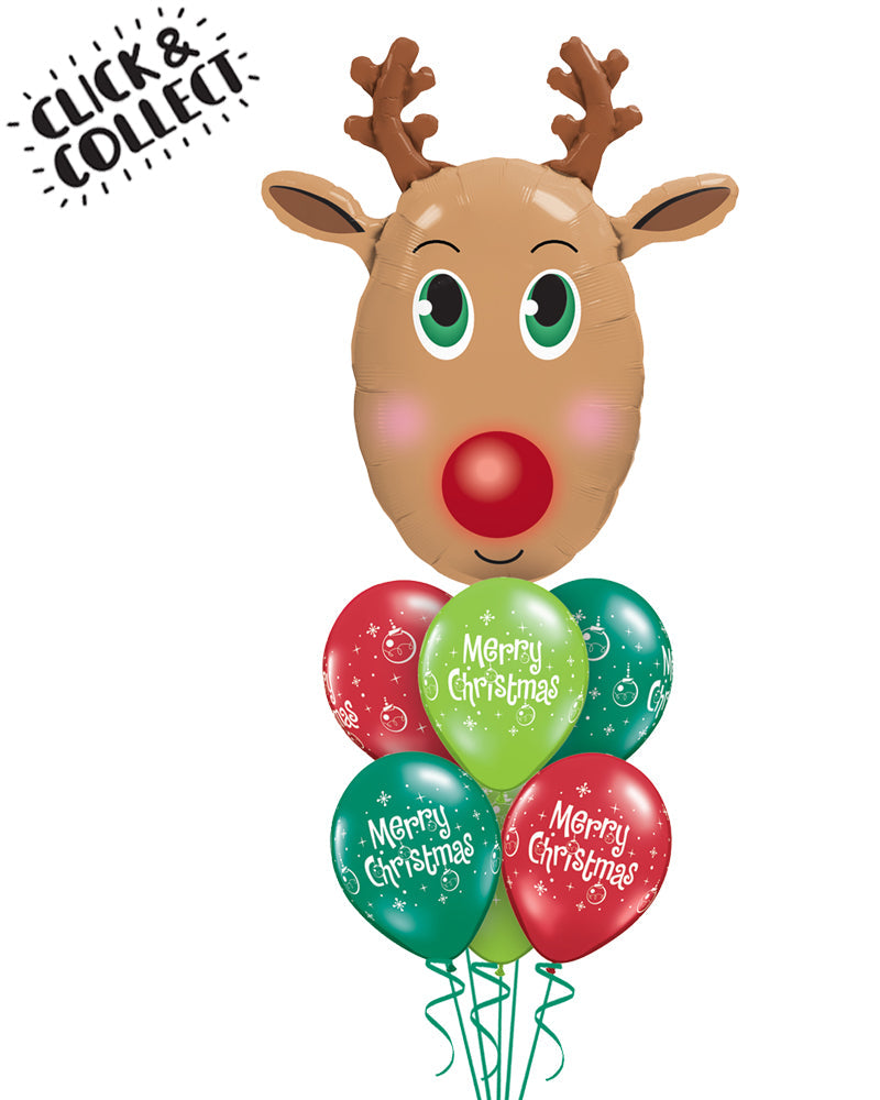 Fab Reindeer Balloon Bouquet - PartyFeverLtd