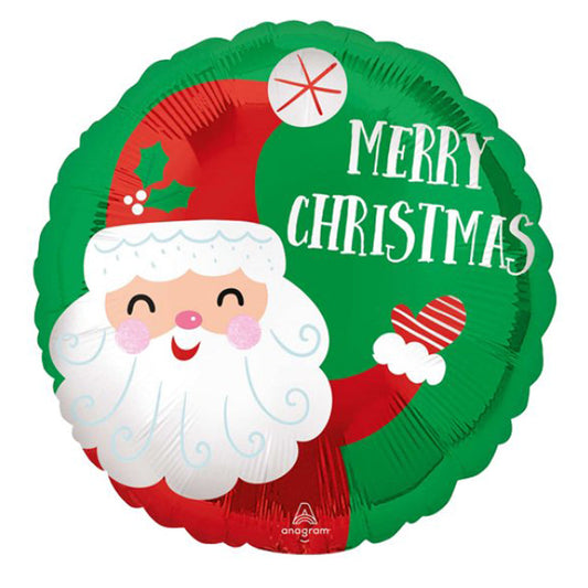 Smiley Santa Balloon