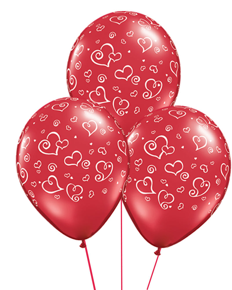 Swirl Heart Balloons - PartyFeverLtd