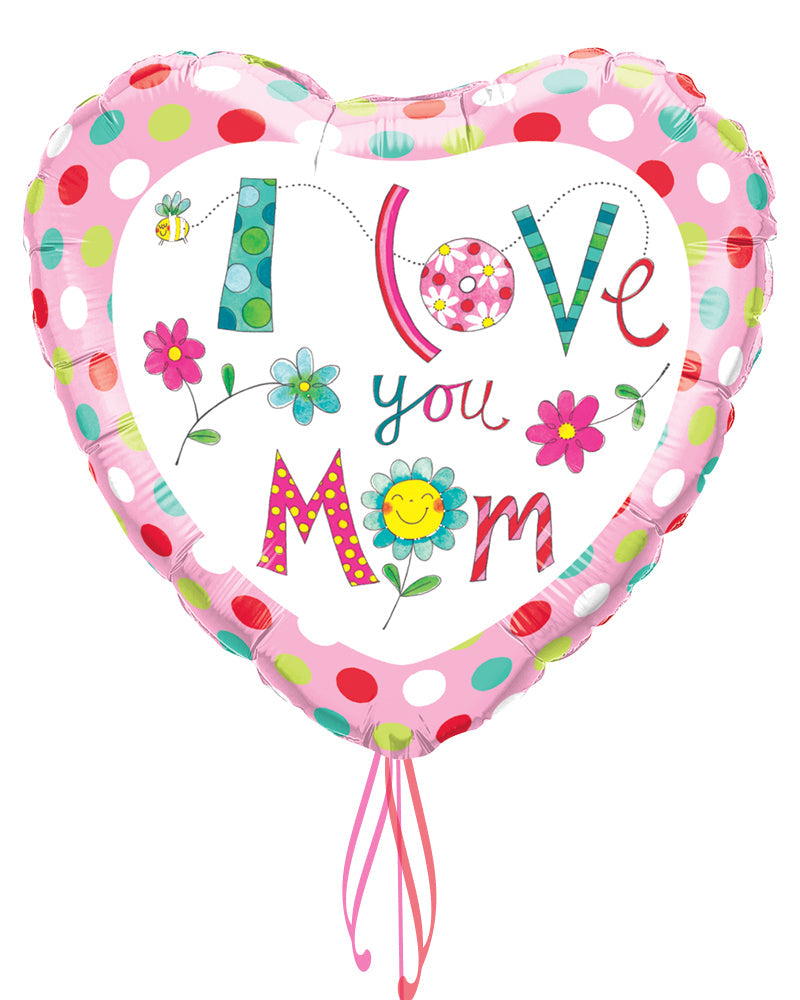 I Love You Mum Foil Balloon - PartyFeverLtd