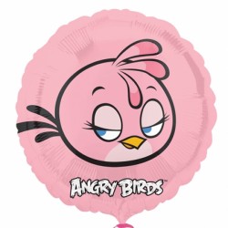 Pink Angry Birds Stella Balloon - PartyFeverLtd