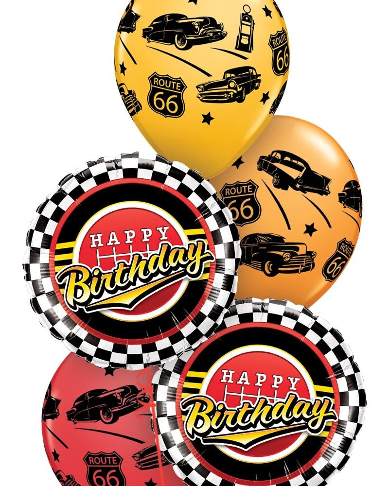 Full Throttle Birthday Balloon Bouquet - PartyFeverLtd