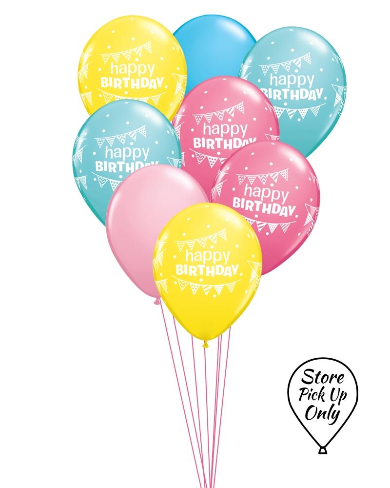 Birthday Sundae Mix Balloons - PartyFeverLtd