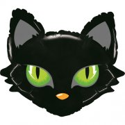 Black Cat Head Balloon