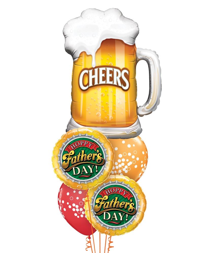 Classic Father's Day Beer Balloon Bouquet - PartyFeverLtd