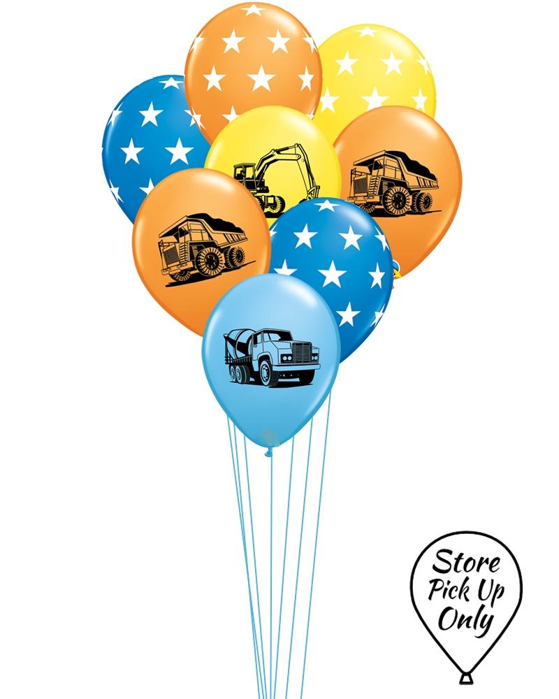 Construction Mix Party Balloons - PartyFeverLtd