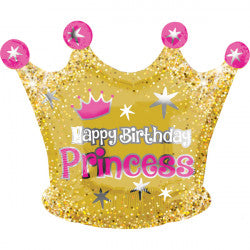 Princess Crown Jnr Shape Balloon - PartyFeverLtd