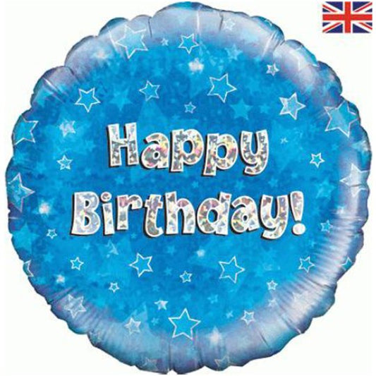Blue Happy Birthday Balloon