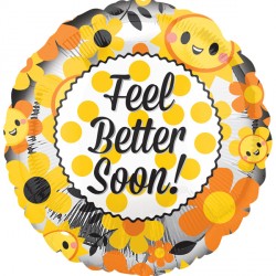 Feel Better Sunflowers Balloon - PartyFeverLtd