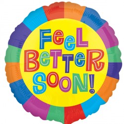 Feel Better Soon Colourful Balloon - PartyFeverLtd