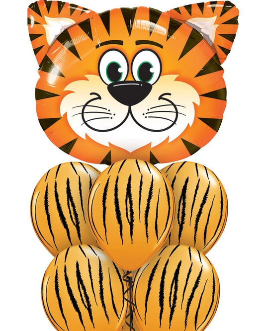 Fab Tiger Balloon Bouquet - PartyFeverLtd