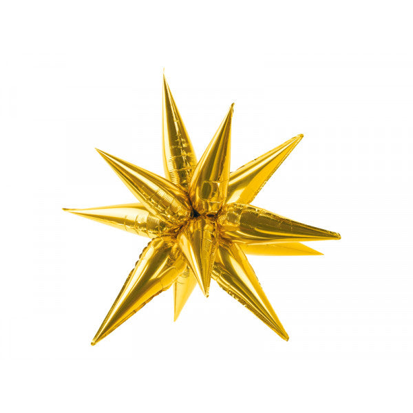 3D Gold Star Balloon