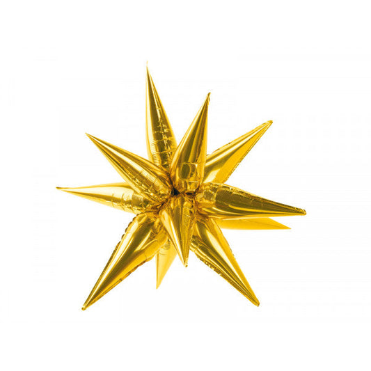 3D Gold Star Balloon
