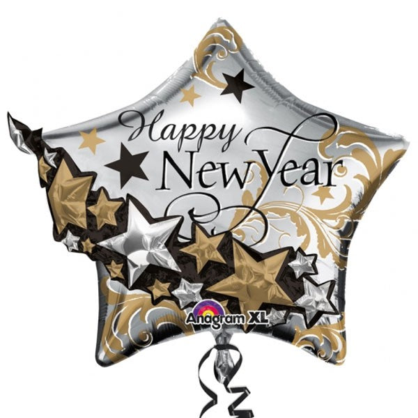 Giant Happy New Year Star Balloon