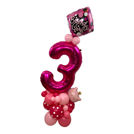 Age 3 Birthday Balloon Stack