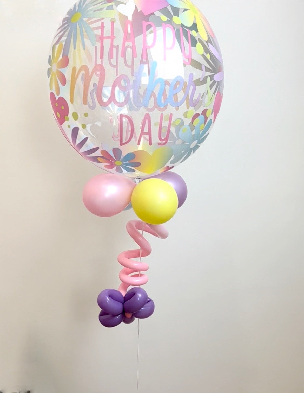 Mother's Day Floral Pastel Bubble Balloon