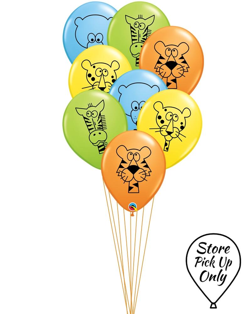 Jungle Animal Party Balloons - PartyFeverLtd