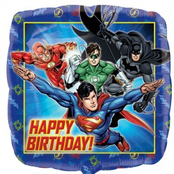 Justice League Happy Birthday Balloon