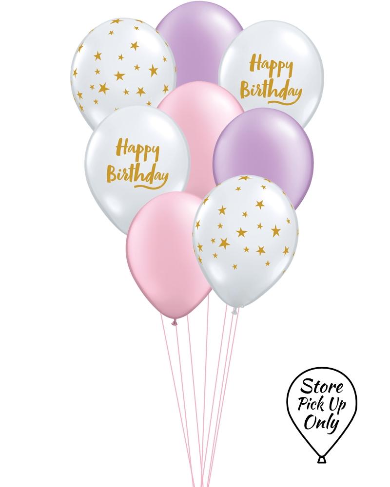 Little Star Birthday Mix Balloons - PartyFeverLtd