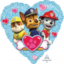 Paw Patrol Heart Balloon - PartyFeverLtd