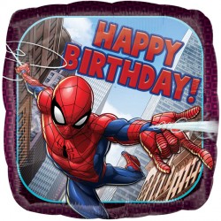 Spiderman Square Birthday Balloon - PartyFeverLtd