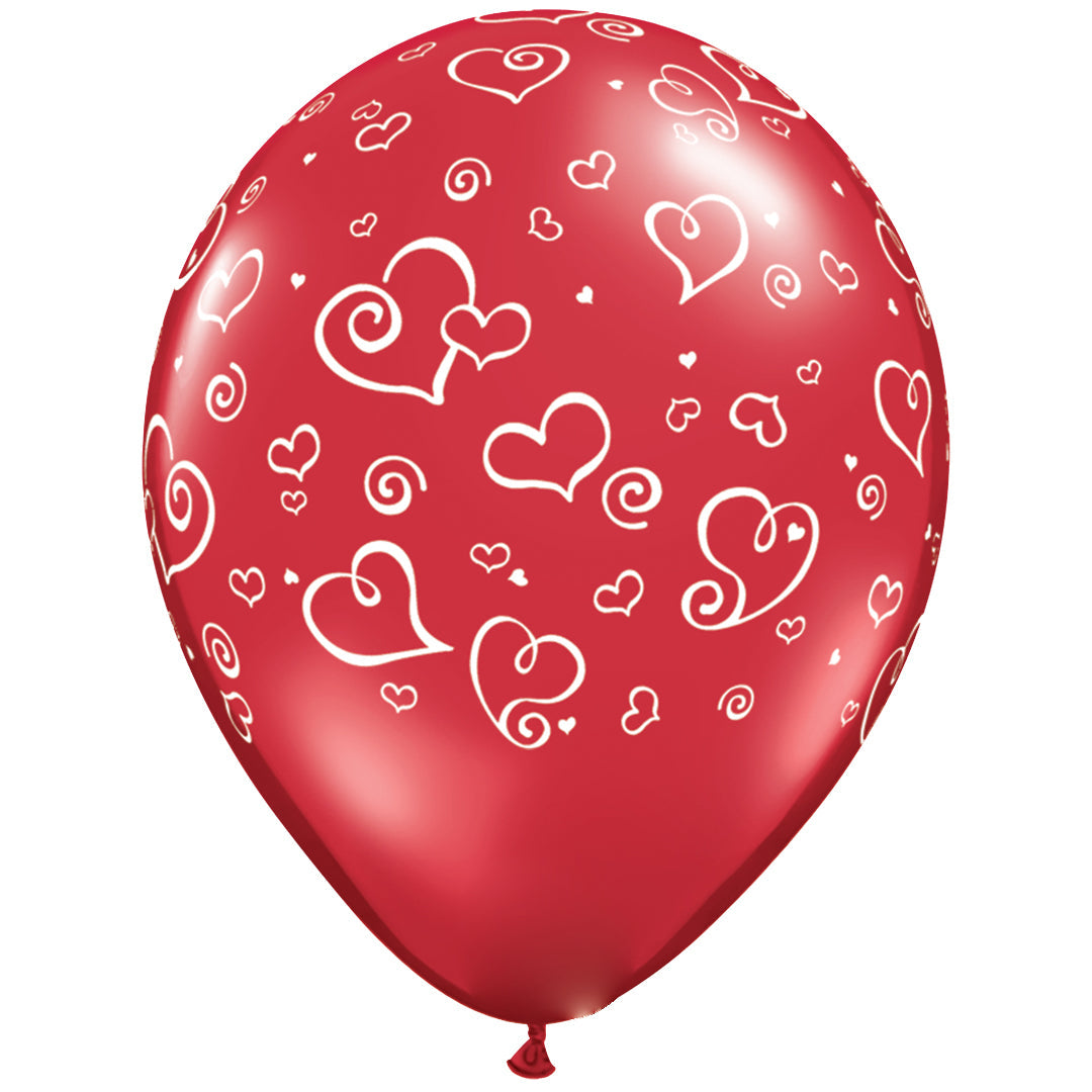 Single Swirl Heart Balloon - PartyFeverLtd