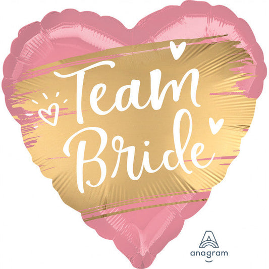 Team Bride Heart Balloon